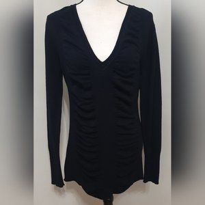 Love Always Lightweight V-Neck Ruched Sweater